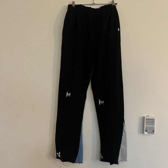 Gallery Dept. Flare Black Blue Lounge 28 in Inseam Sweatpants SZ L - Picture 5 of 12